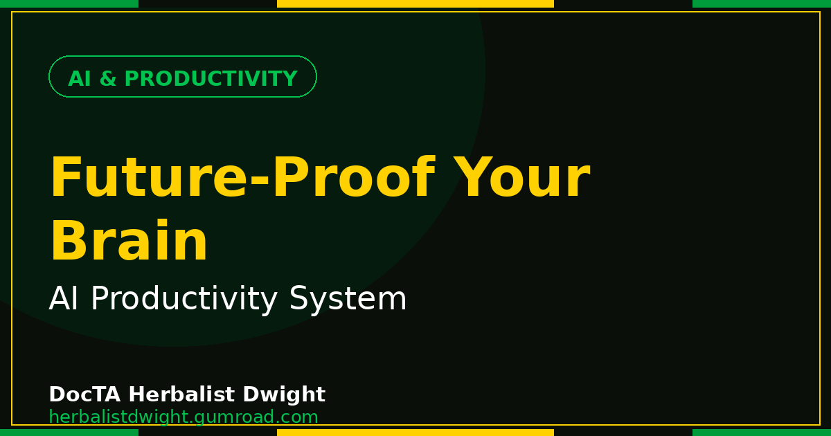 Course cover: Future-Proof Your Brain with AI Productivity System