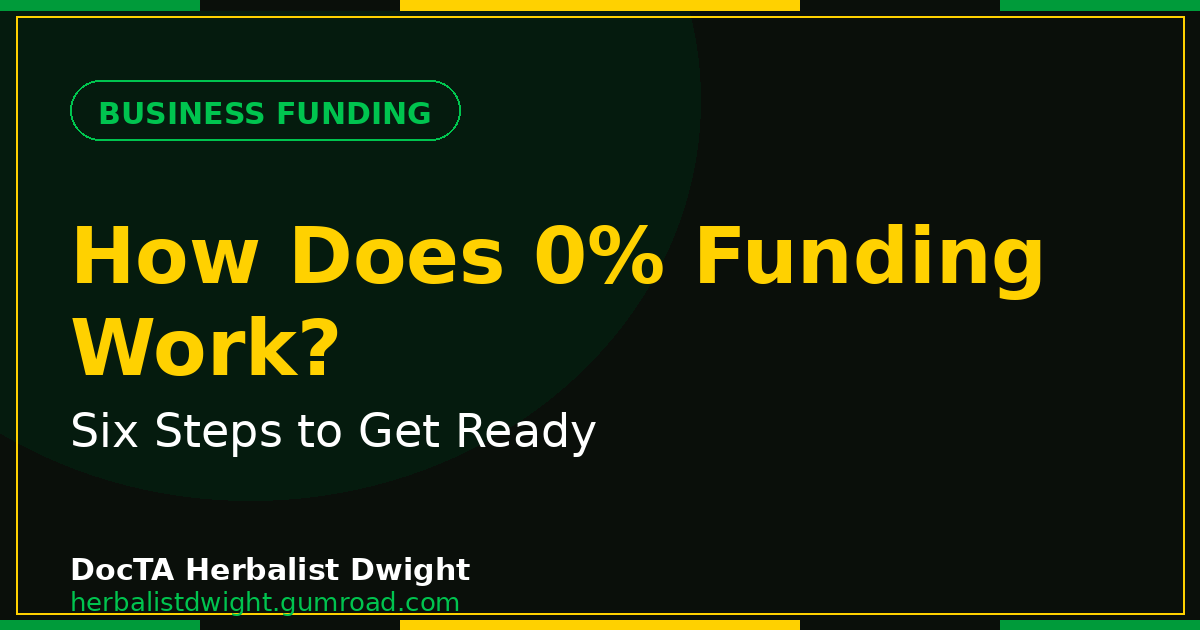 Course cover: How Does 0% Funding Work? Six Steps to Get Ready